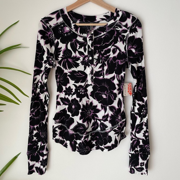 NEW Free People Movement Rally Printed Layer Long Sleeve - Picture 6 of 14